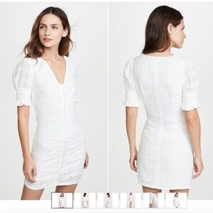 Revolve White Eyelet Mini Dress in Size S